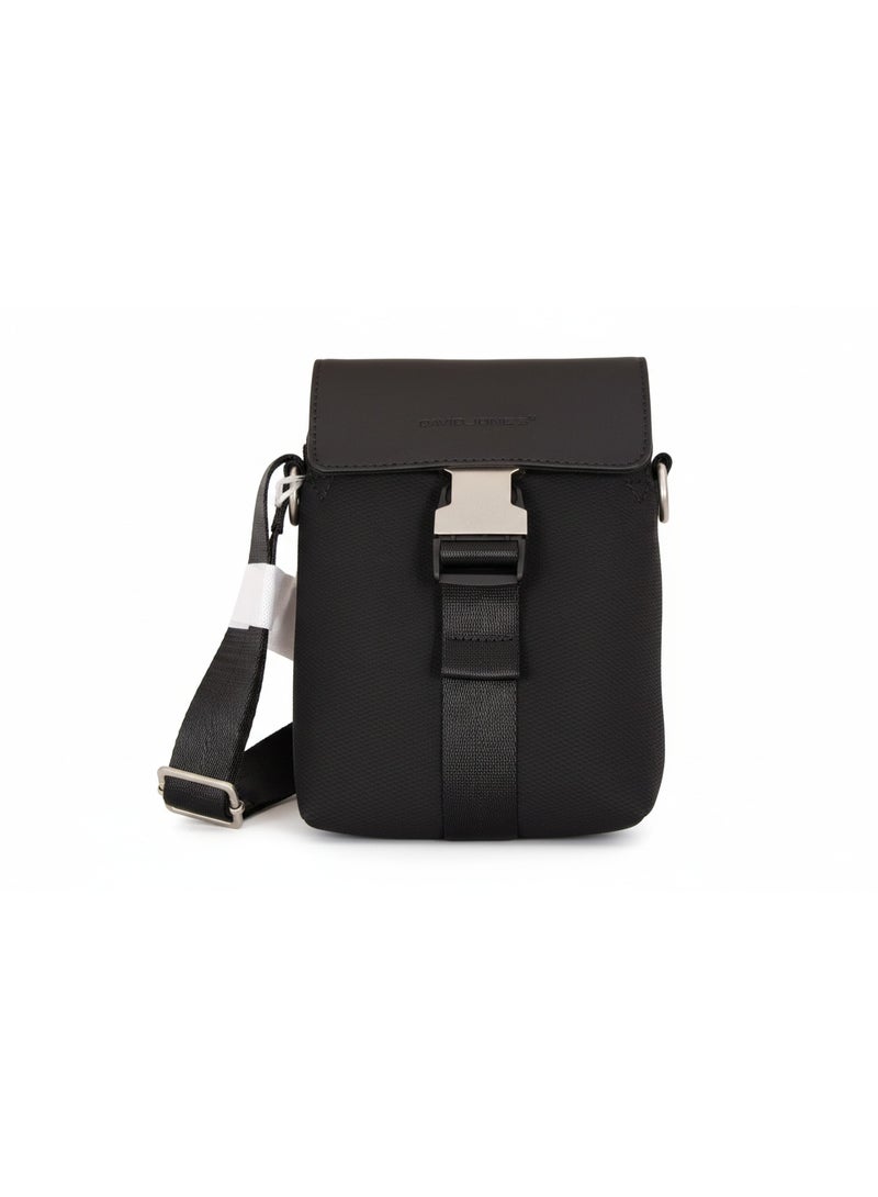 David Jones Women's Crossbody Messenger Bag | Tactical Compact Shoulder Sling Bag with Adjustable Strap | Color Black(CM7491) - Image 1
